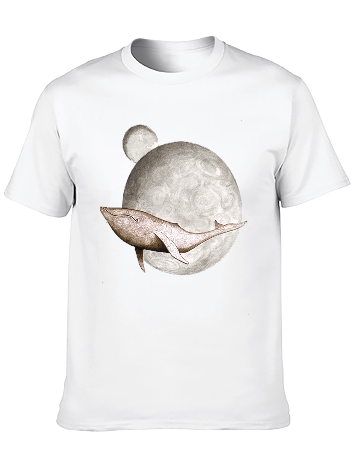 Whale Moon Graphic T-Shirt - Unique Design