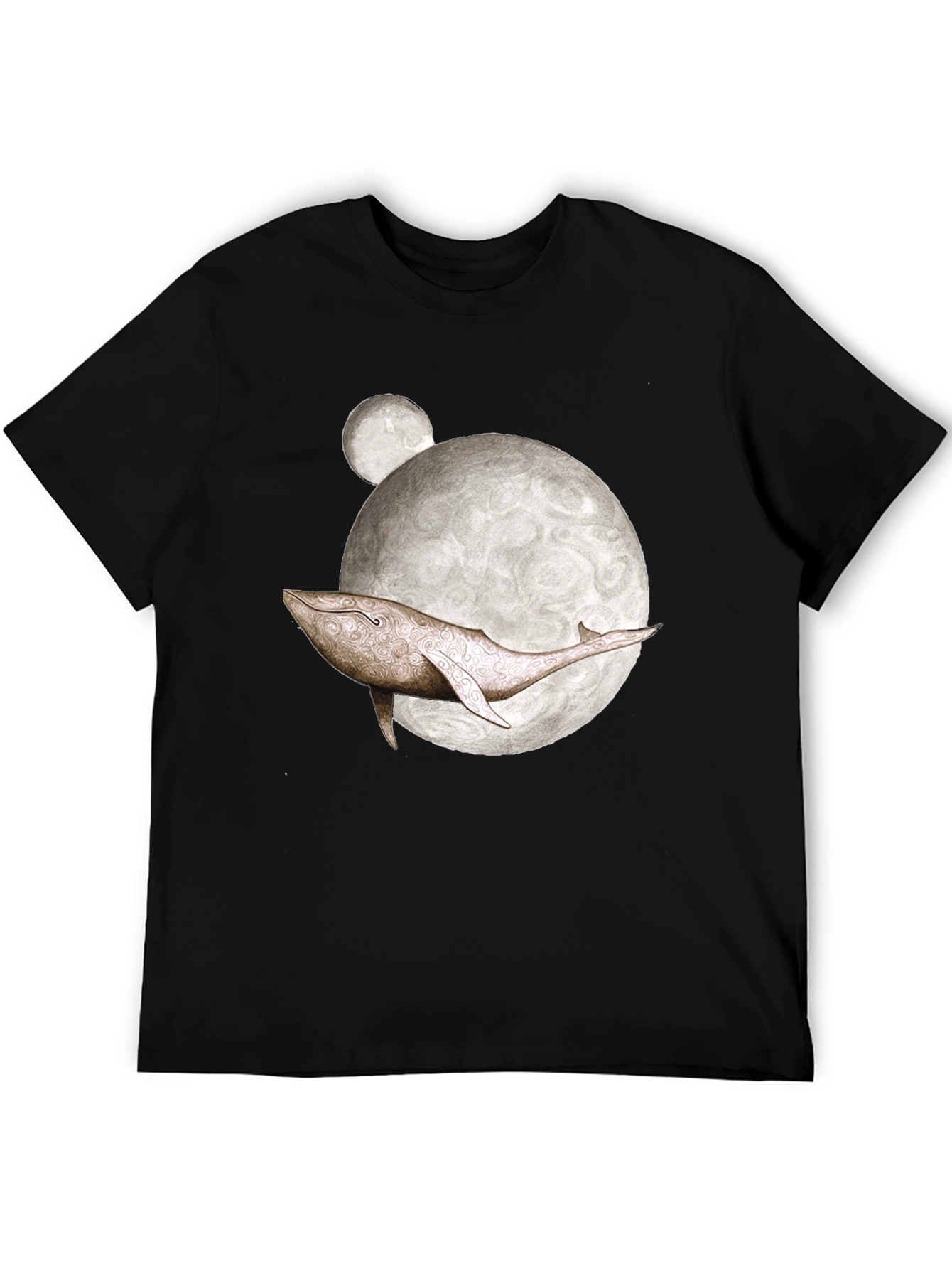 Whale Moon Graphic T-Shirt - Unique Design