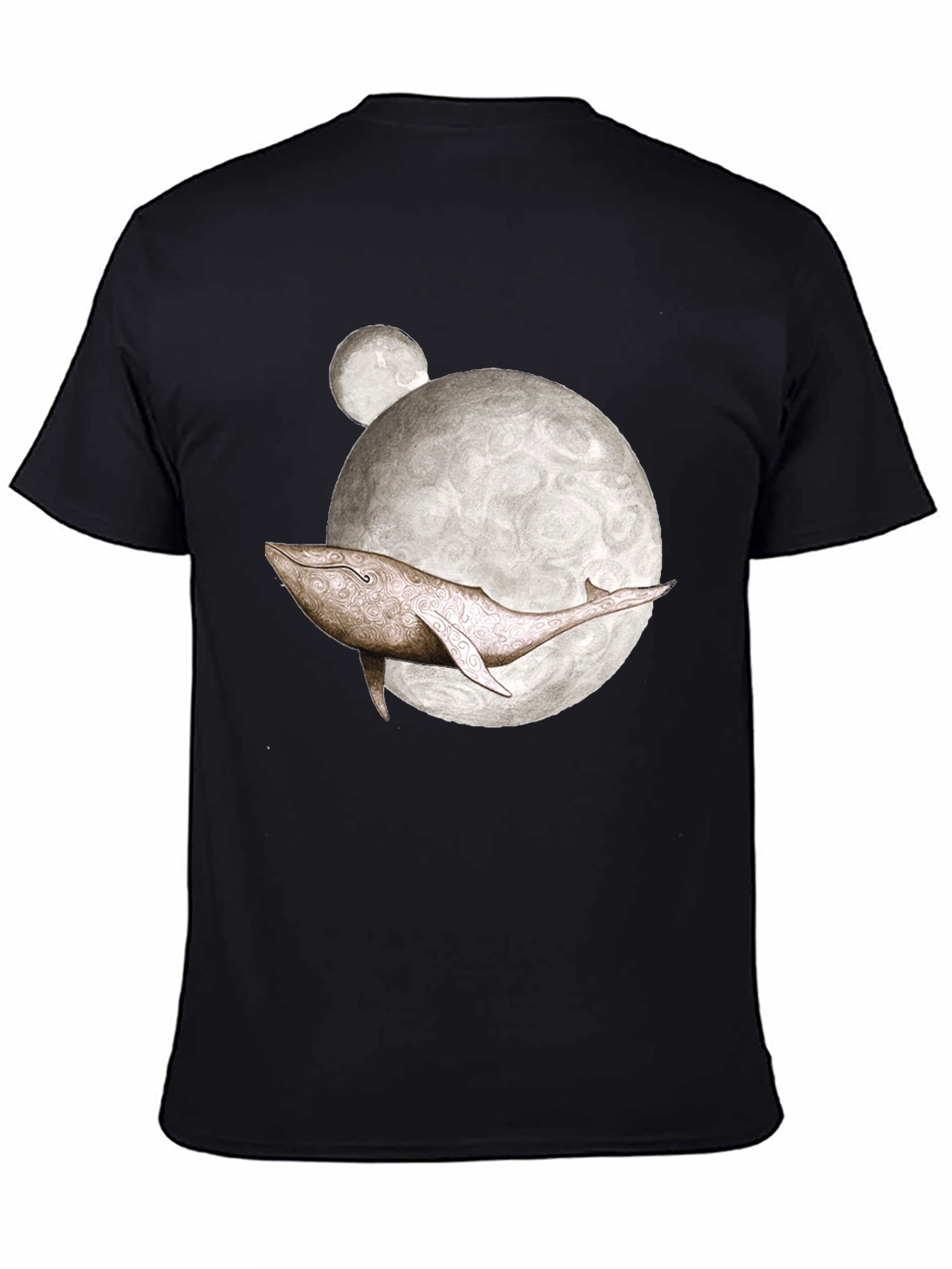 Whale Moon Graphic T-Shirt - Unique Design