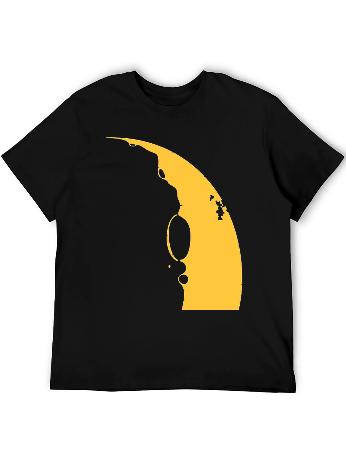 Abstract Graphic Tee - Black Short Sleeve Shirt