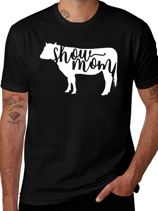 Show Mom T-Shirt - Cow Silhouette