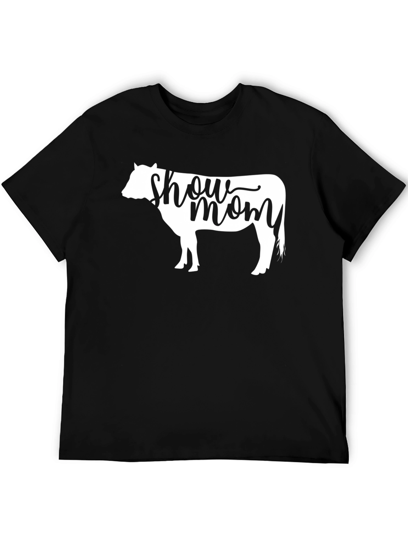 Show Mom T-Shirt - Cow Silhouette