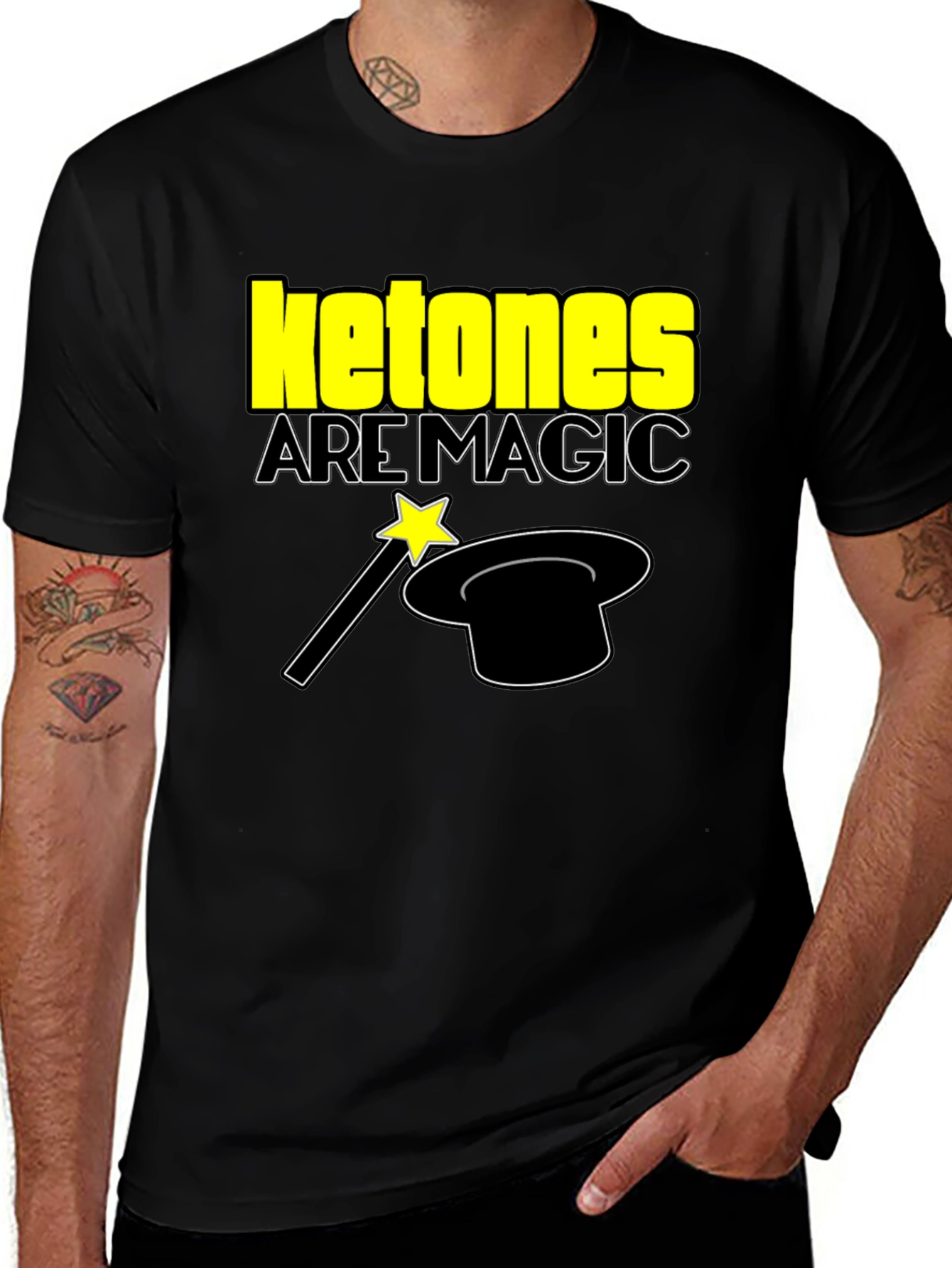 Ketones Are Magic T-Shirt - Black Graphic Tee