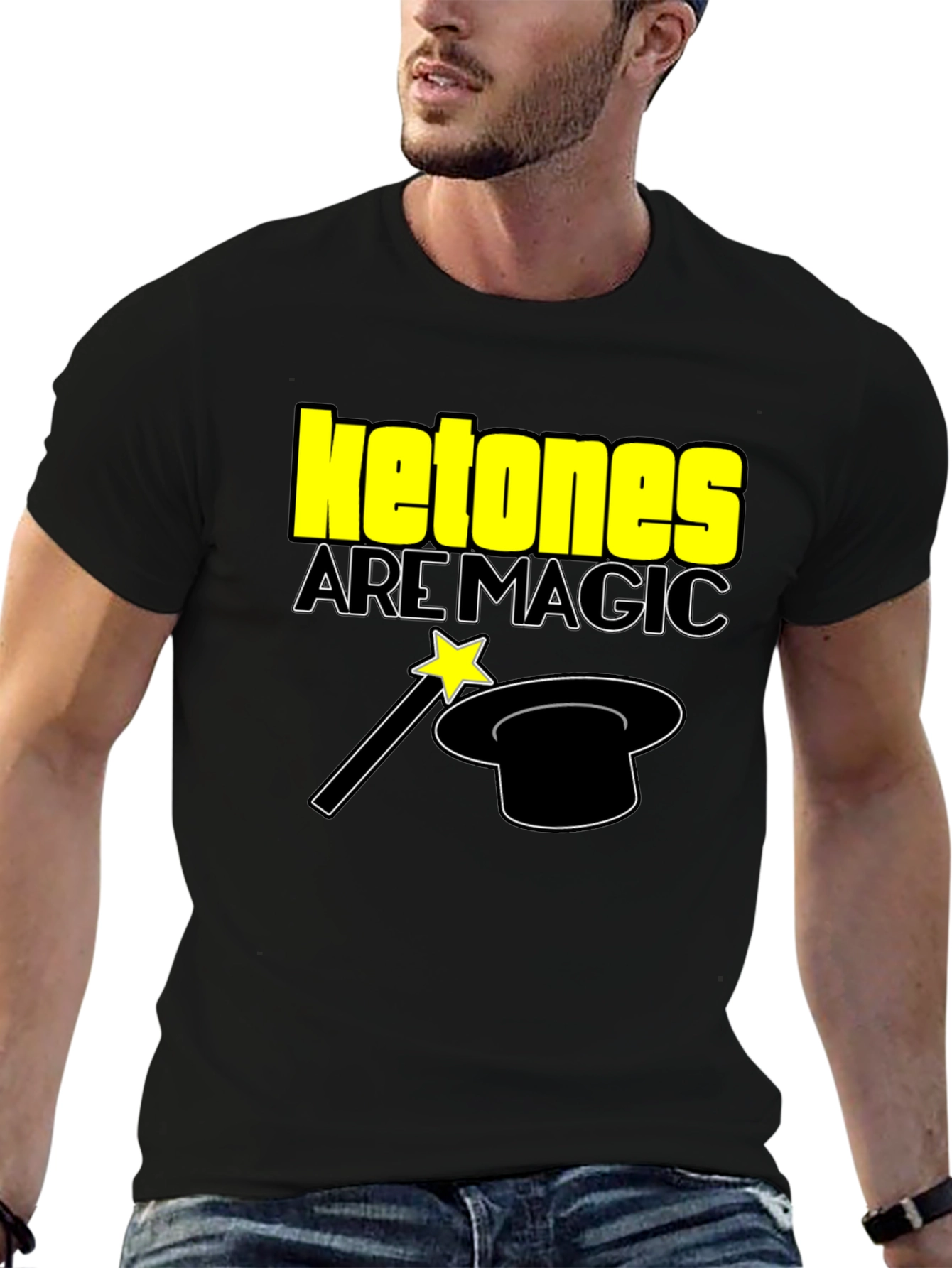 Ketones Are Magic T-Shirt - Black Graphic Tee