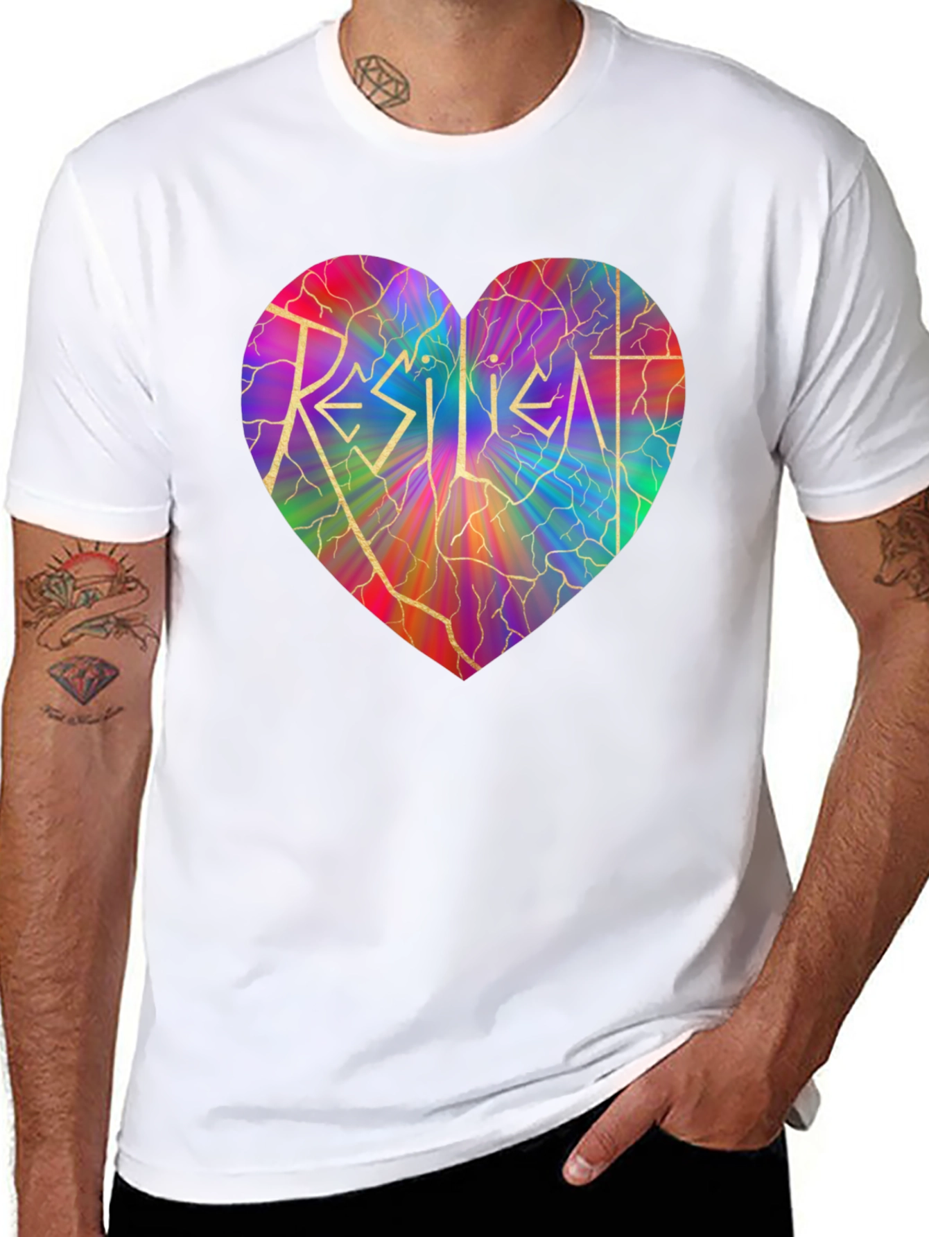 Resilient Heart Graphic T-Shirt - Stylish & Meaningful