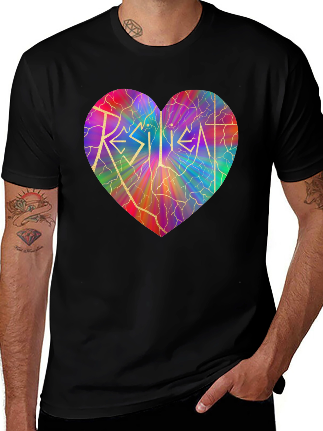 Resilient Heart Graphic T-Shirt - Stylish & Meaningful