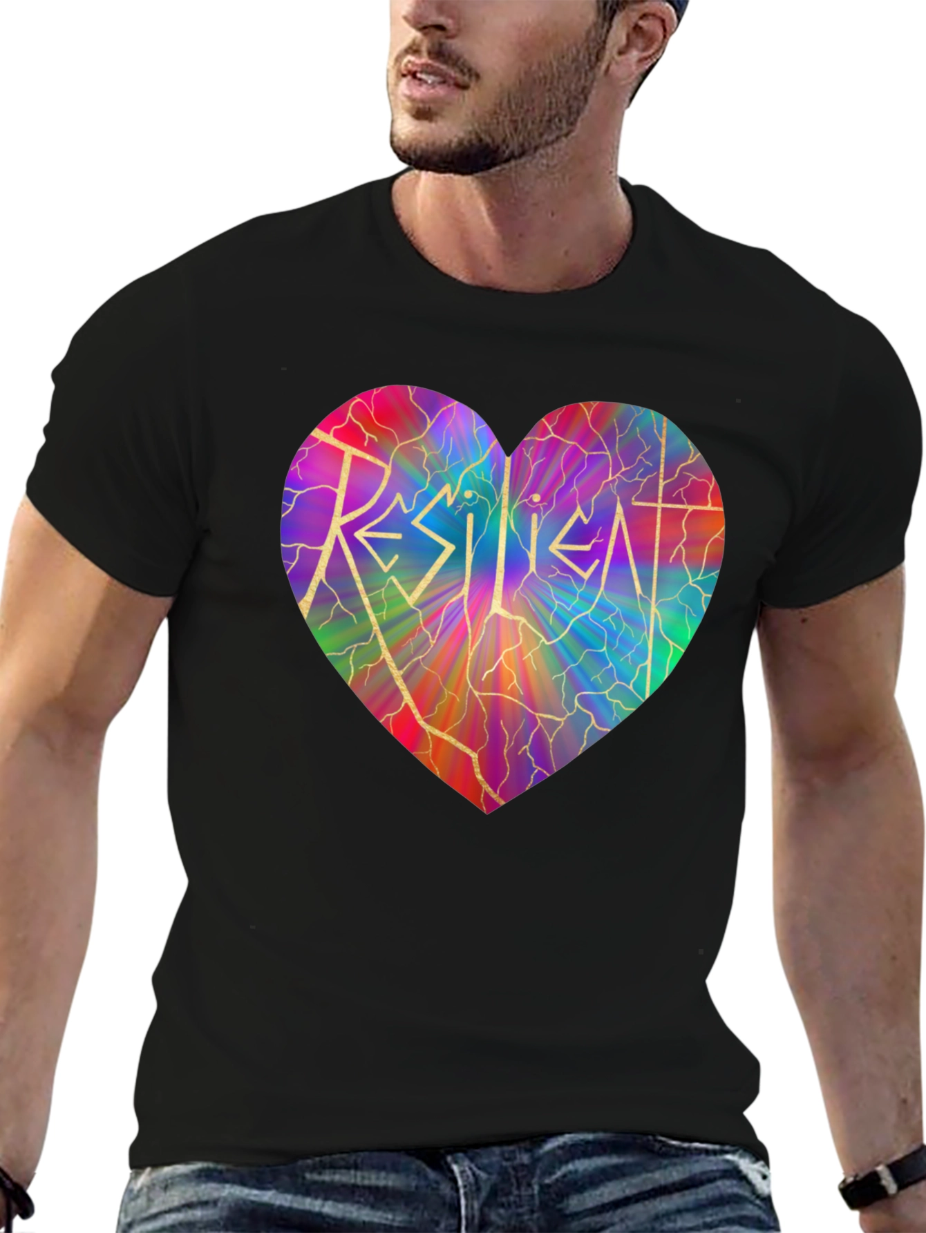 Resilient Heart Graphic T-Shirt - Stylish & Meaningful