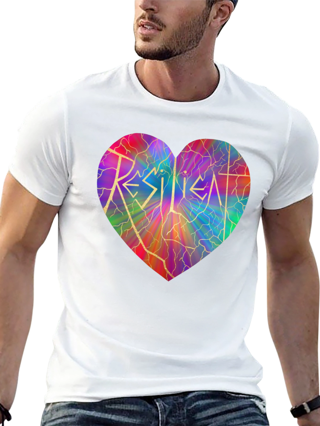 Resilient Heart Graphic T-Shirt - Stylish & Meaningful