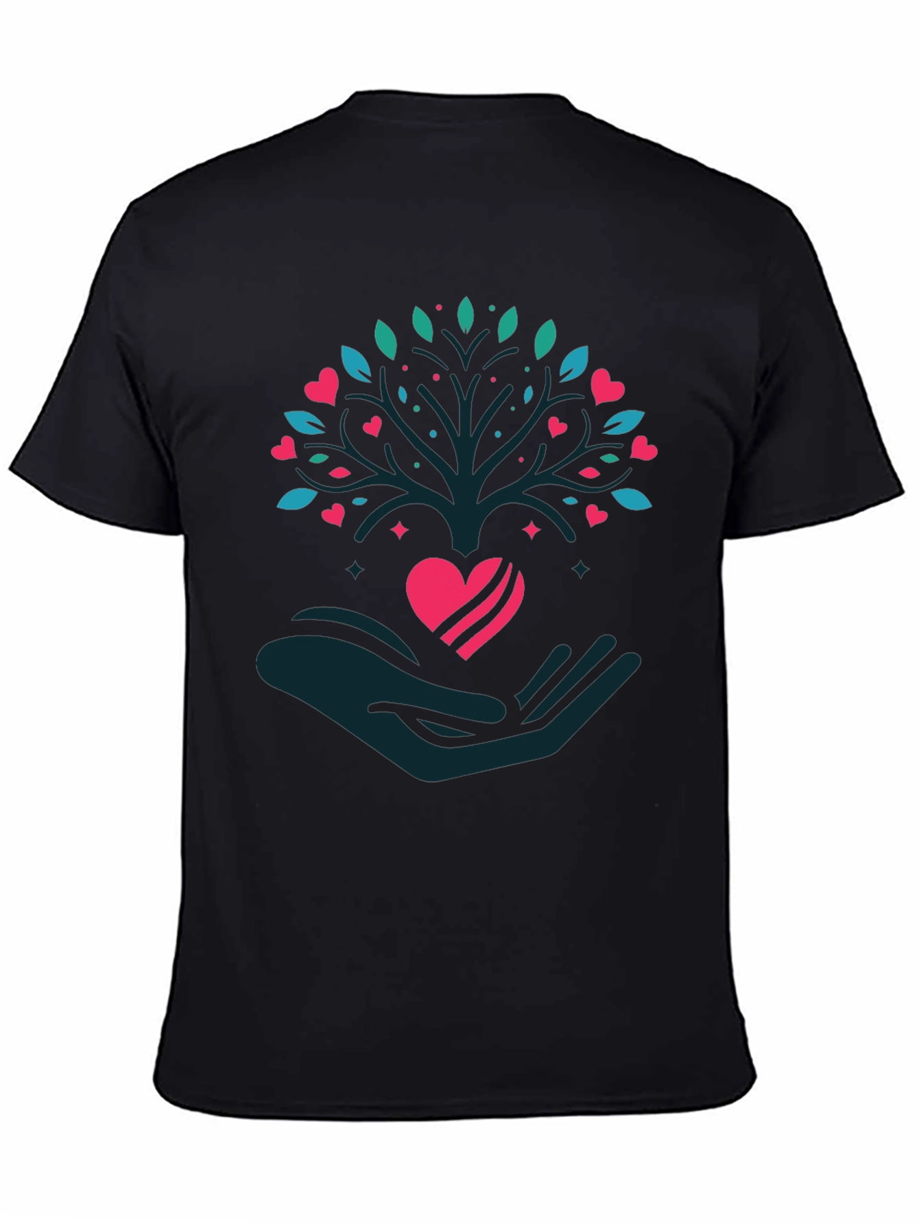 Heart Tree Graphic Tee - Love and Growth