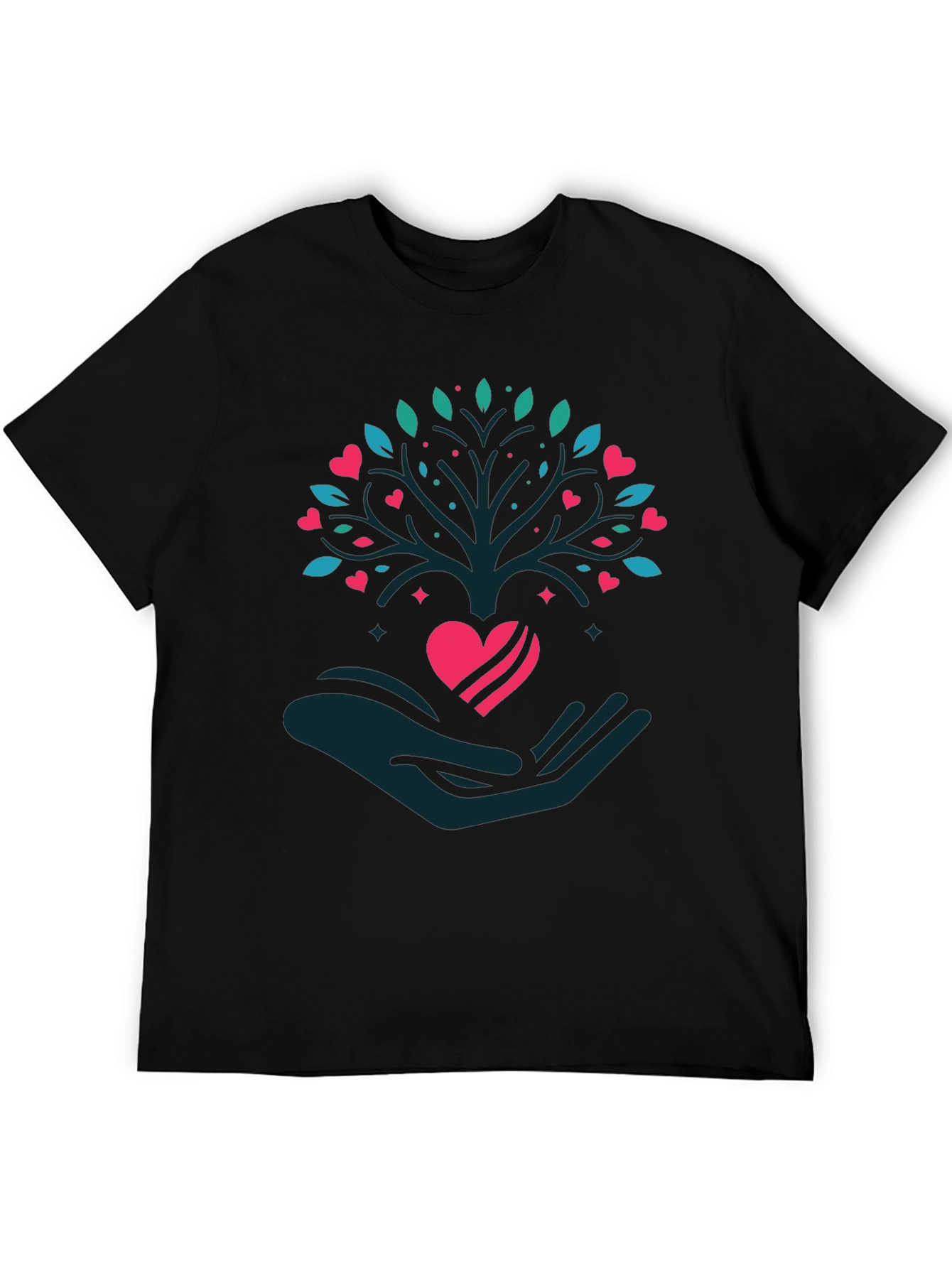 Heart Tree Graphic Tee - Love and Growth