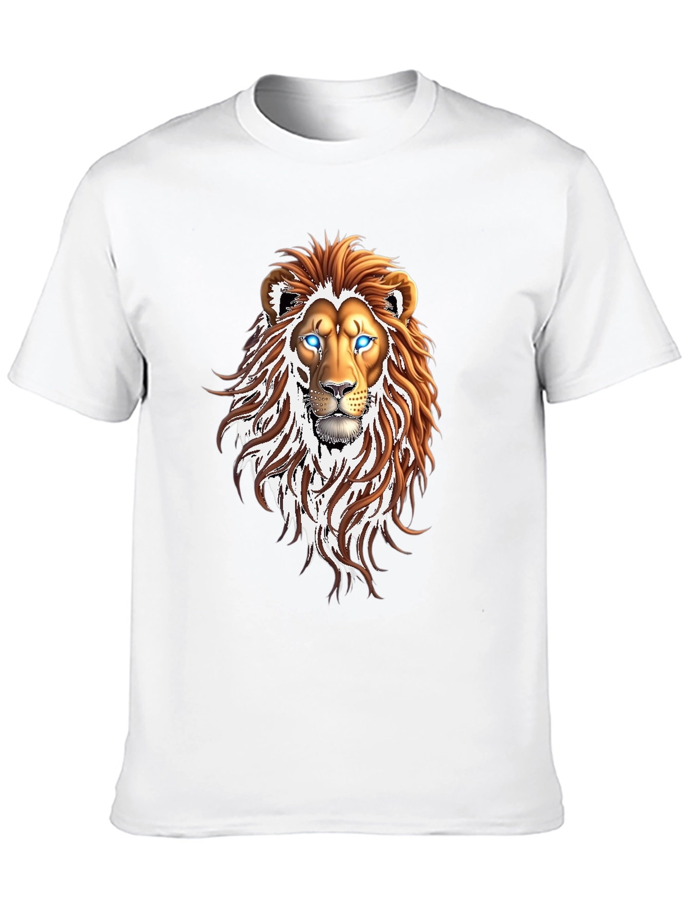Lion Graphic Print Black T-Shirt