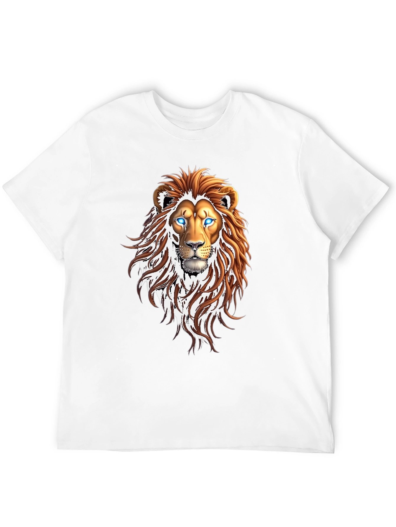 Lion Graphic Print Black T-Shirt