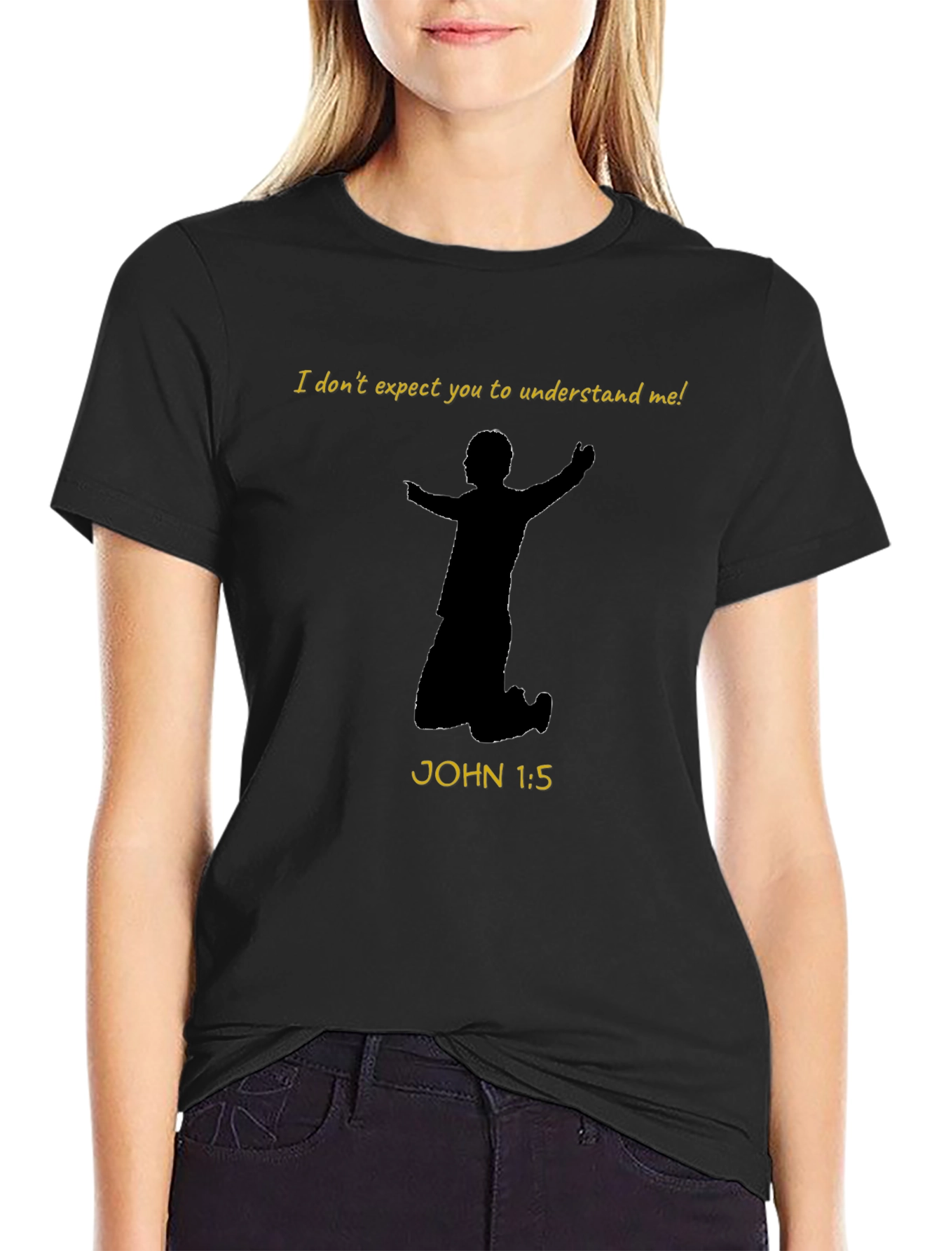 Faith-Based Graphic Tee - I Dont Expect You