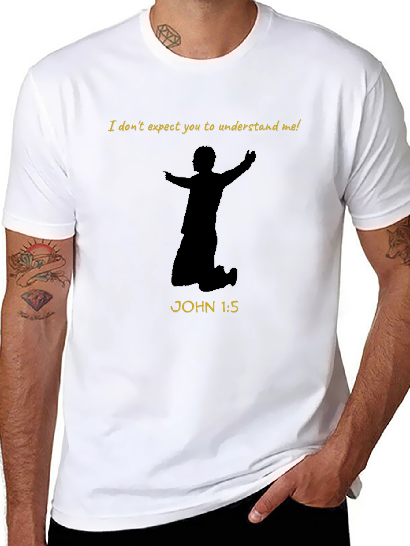 Faith-Based Graphic Tee - I Dont Expect You