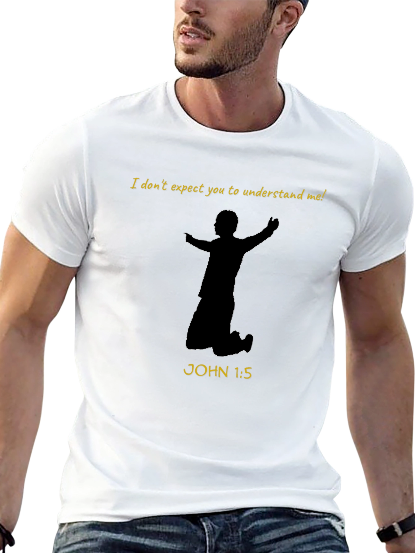 Faith-Based Graphic Tee - I Dont Expect You
