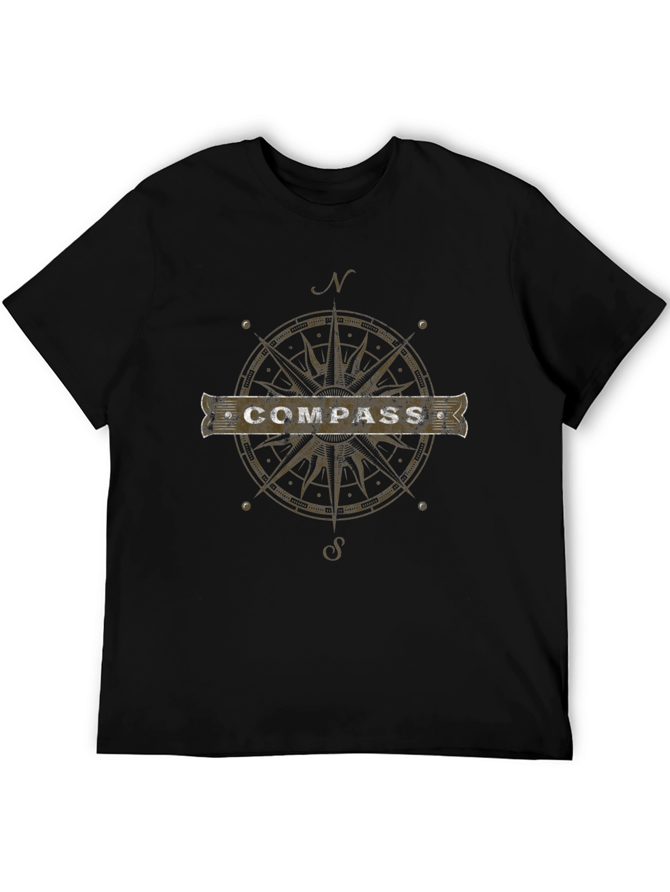 Compass Graphic T-Shirt - Adventure Awaits!