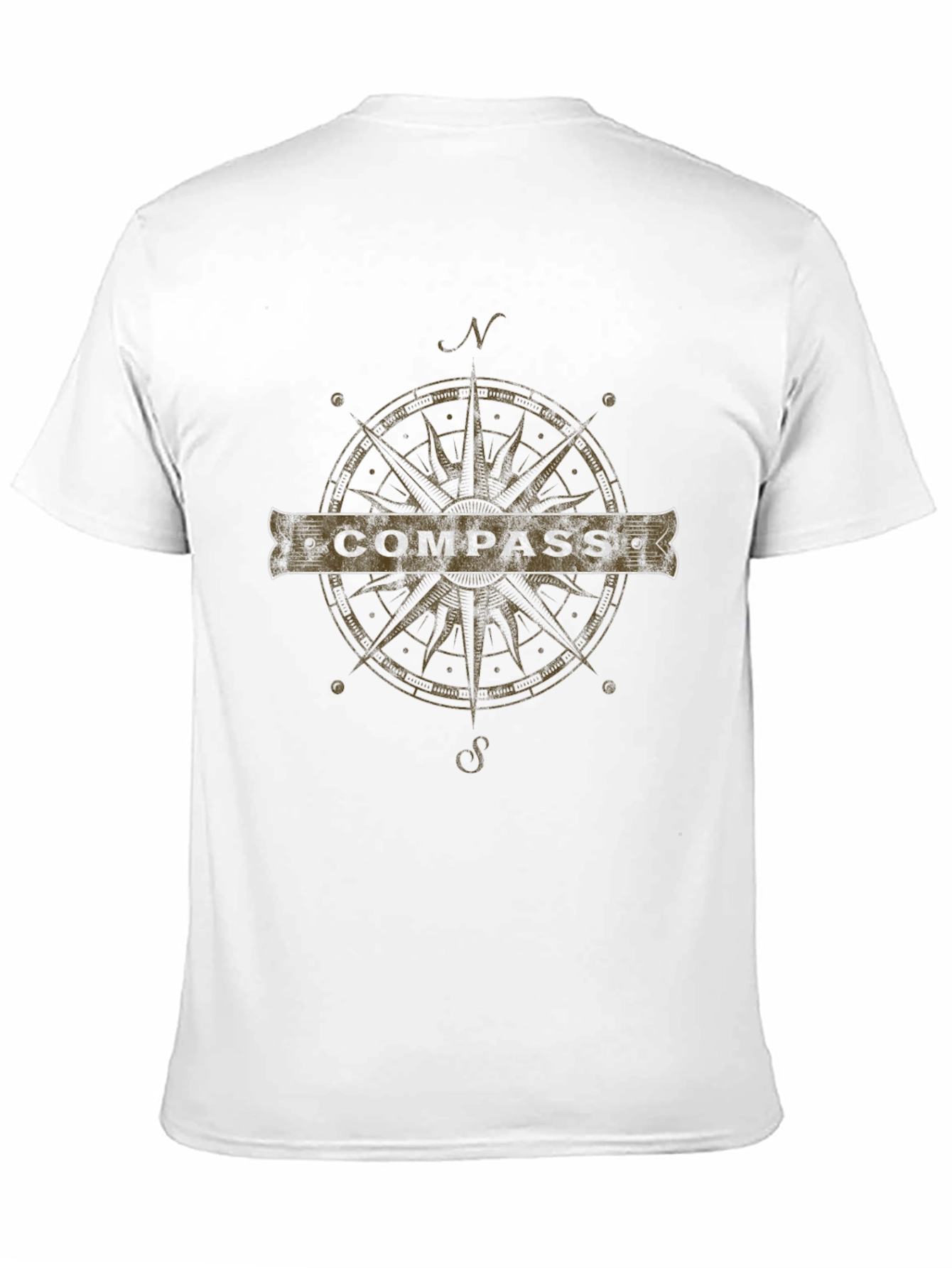 Compass Graphic T-Shirt - Adventure Awaits!