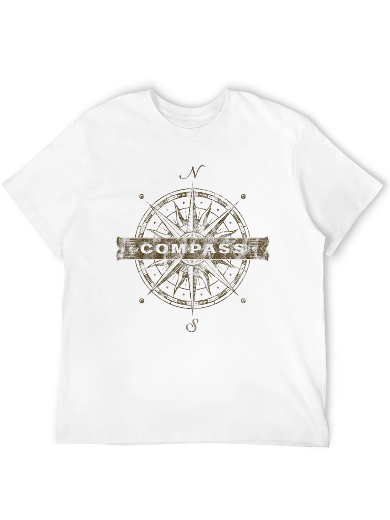 Compass Graphic T-Shirt - Adventure Awaits!