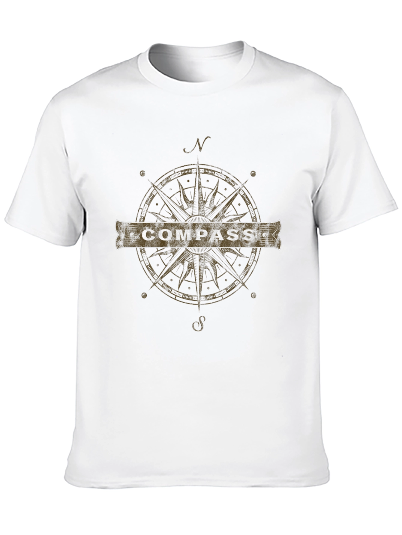 Compass Graphic T-Shirt - Adventure Awaits!
