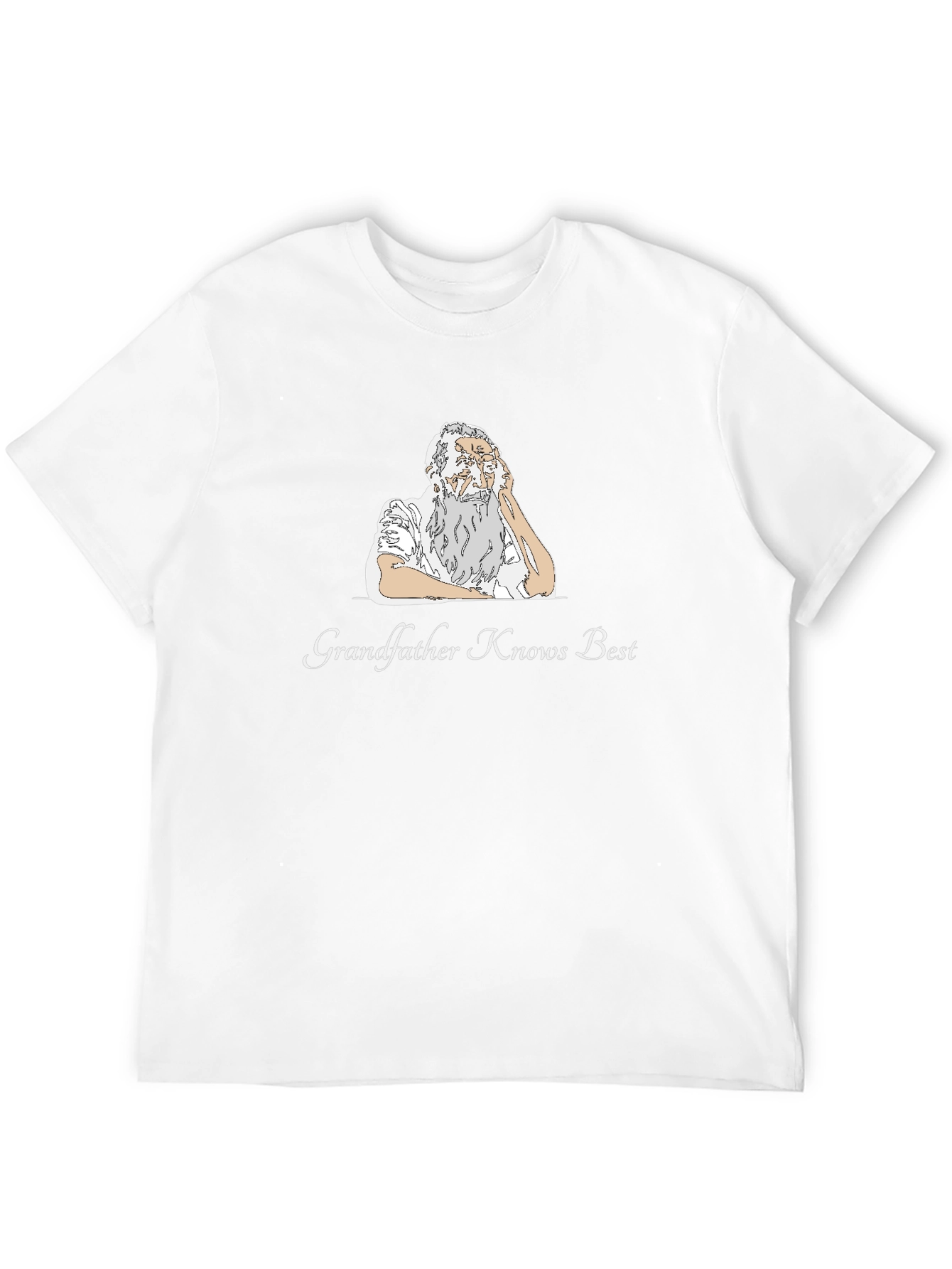 Grandfather Knows Best Black T-Shirt