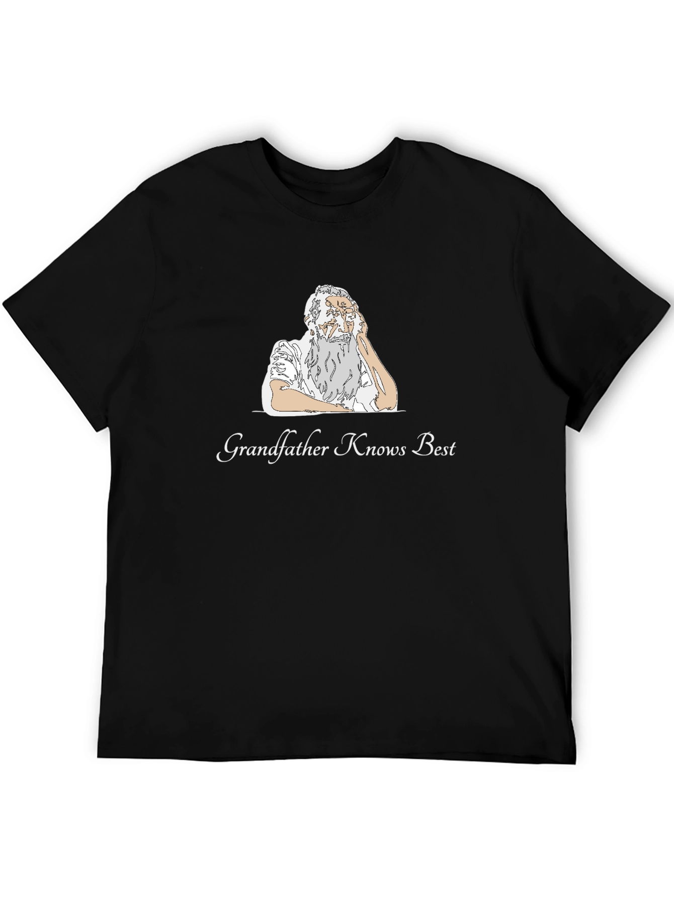 Grandfather Knows Best Black T-Shirt