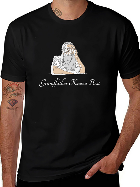 Grandfather Knows Best Black T-Shirt