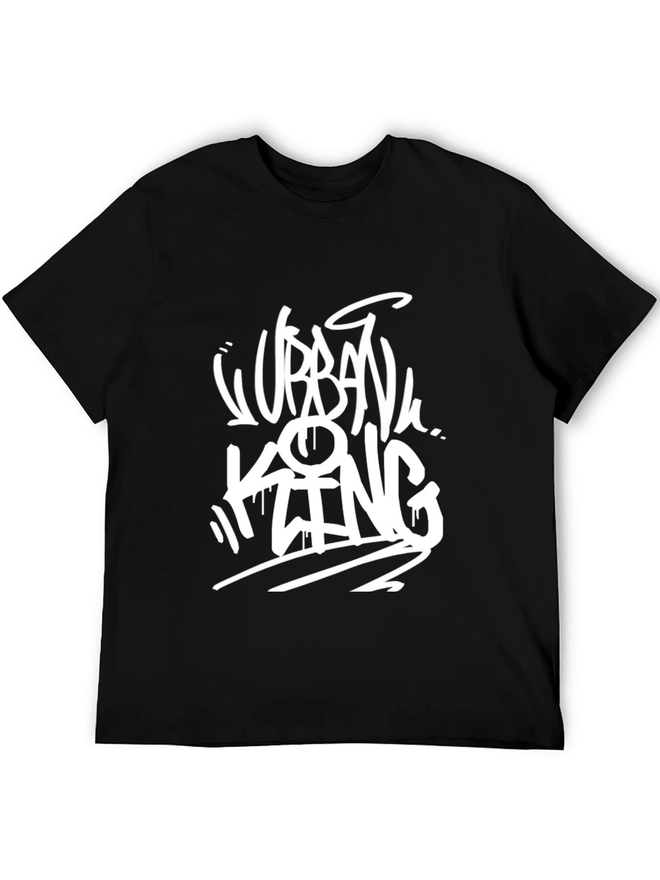 Urban King Black Graphic T-Shirt
