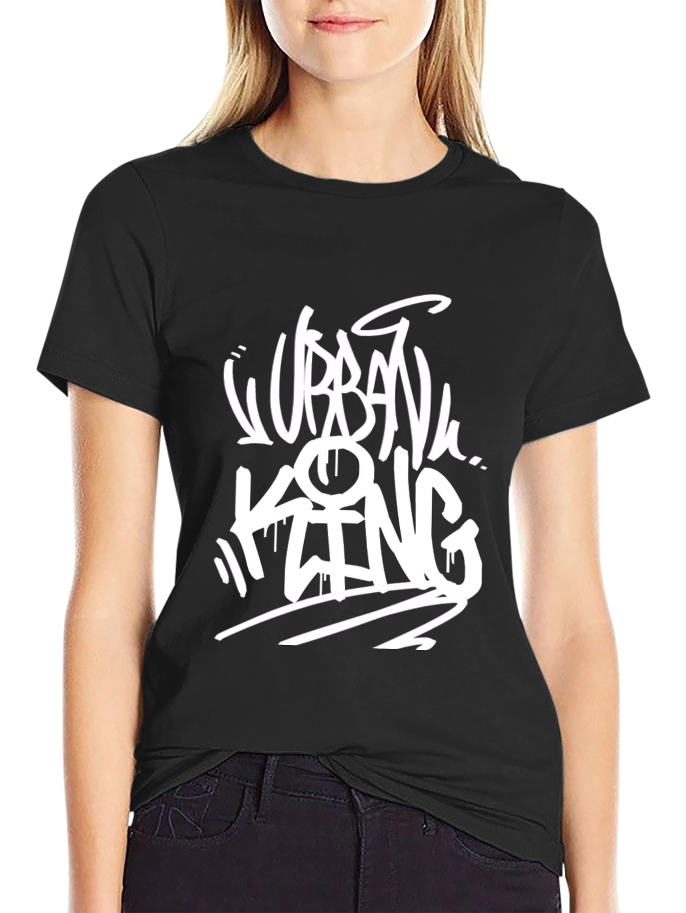 Urban King Black Graphic T-Shirt