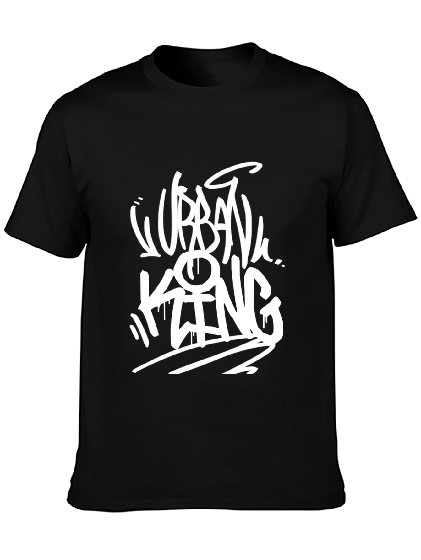 Urban King Black Graphic T-Shirt