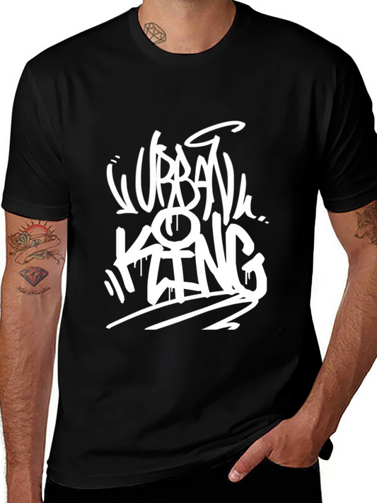 Urban King Black Graphic T-Shirt