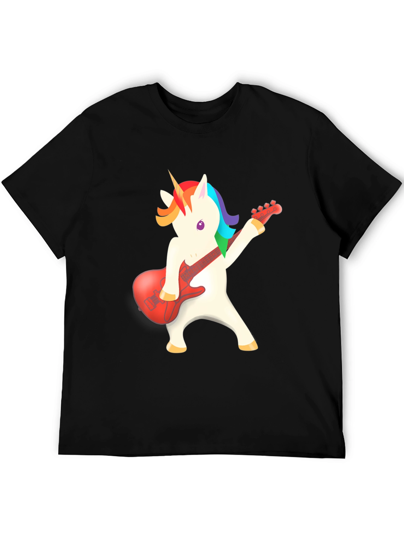 Unicorn Guitarist T-Shirt - Rock On!