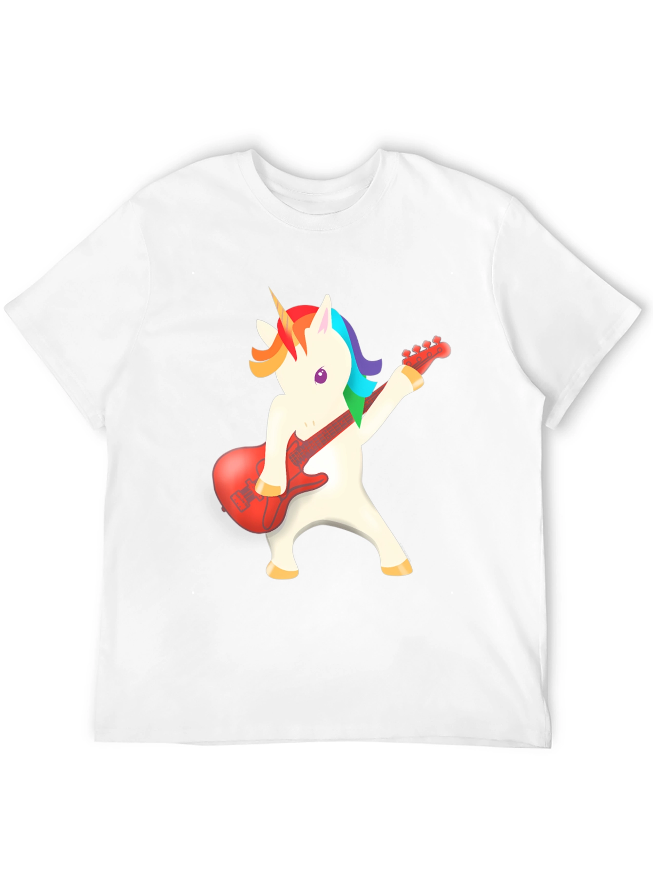 Unicorn Guitarist T-Shirt - Rock On!