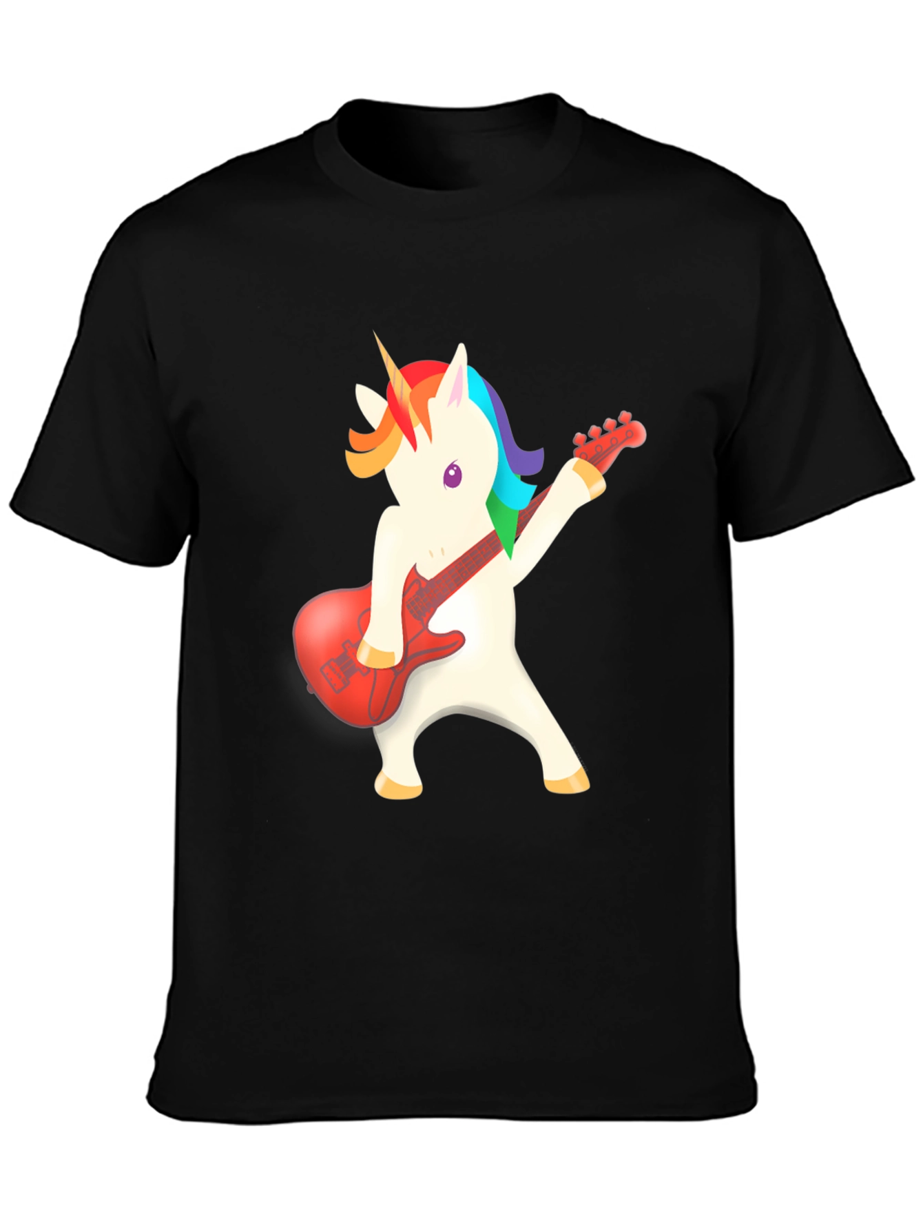 Unicorn Guitarist T-Shirt - Rock On!