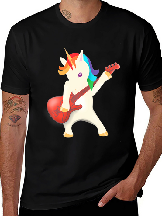 Unicorn Guitarist T-Shirt - Rock On!