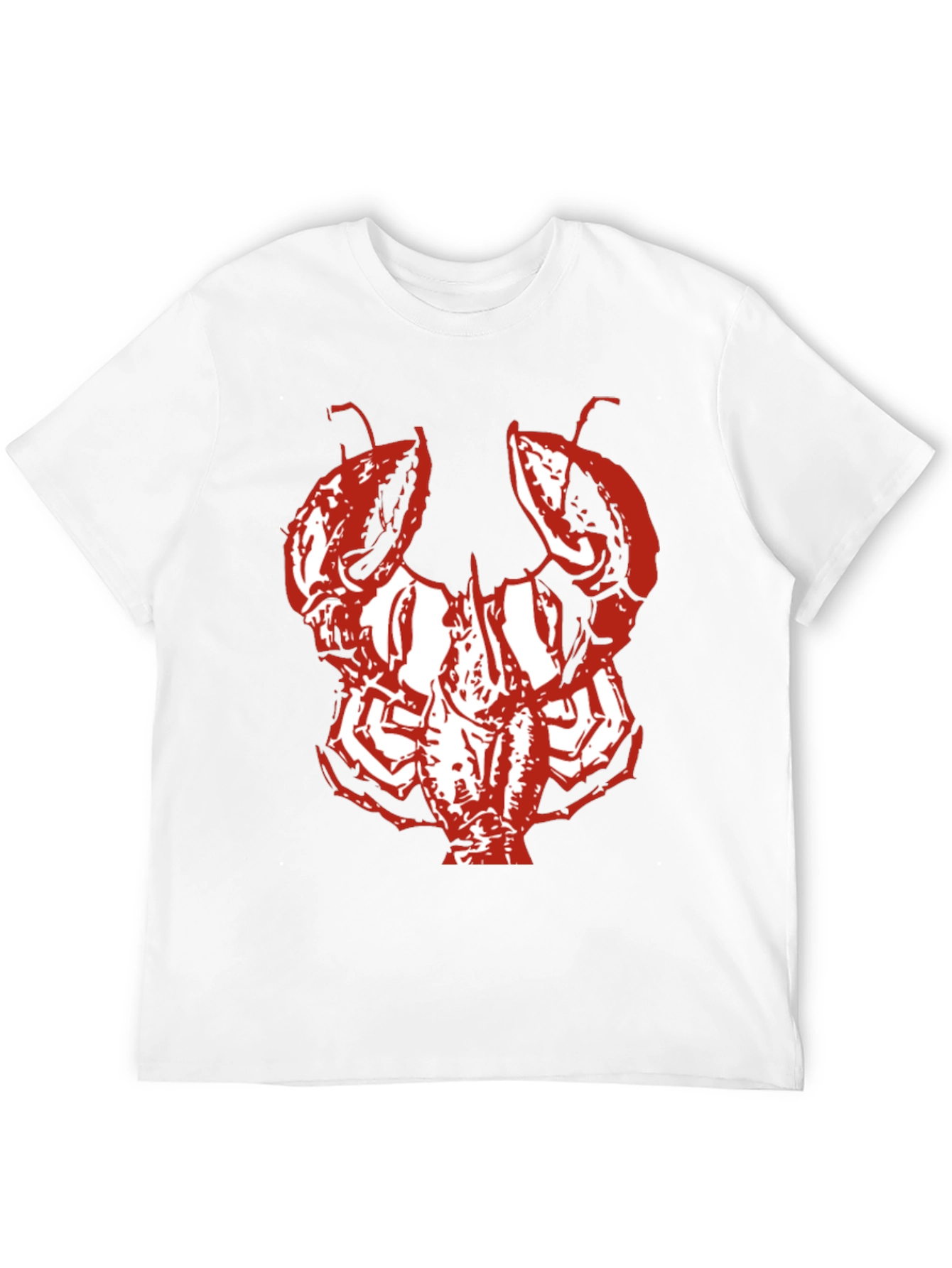 Lobster Graphic T-Shirt - Bold Red Design