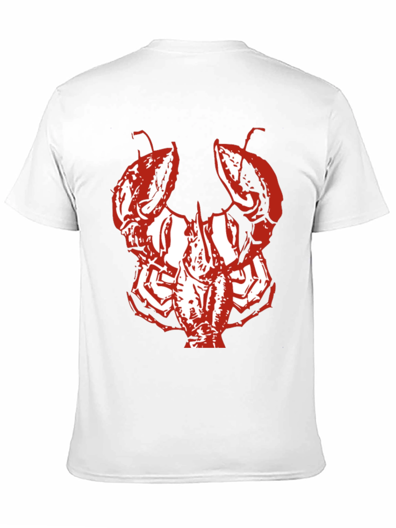 Lobster Graphic T-Shirt - Bold Red Design