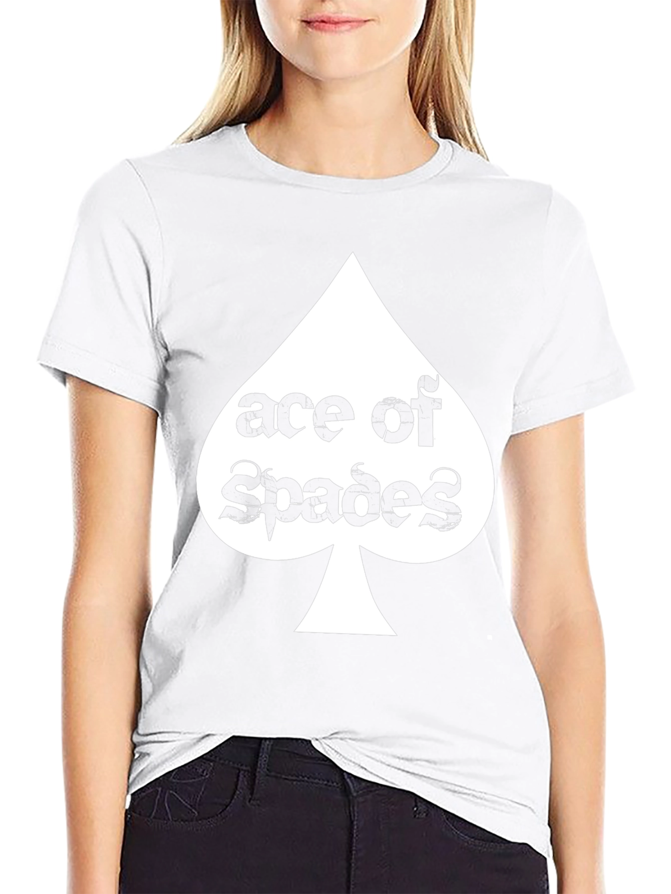 Ace of Spades Graphic Tee - Black Cotton T-Shirt