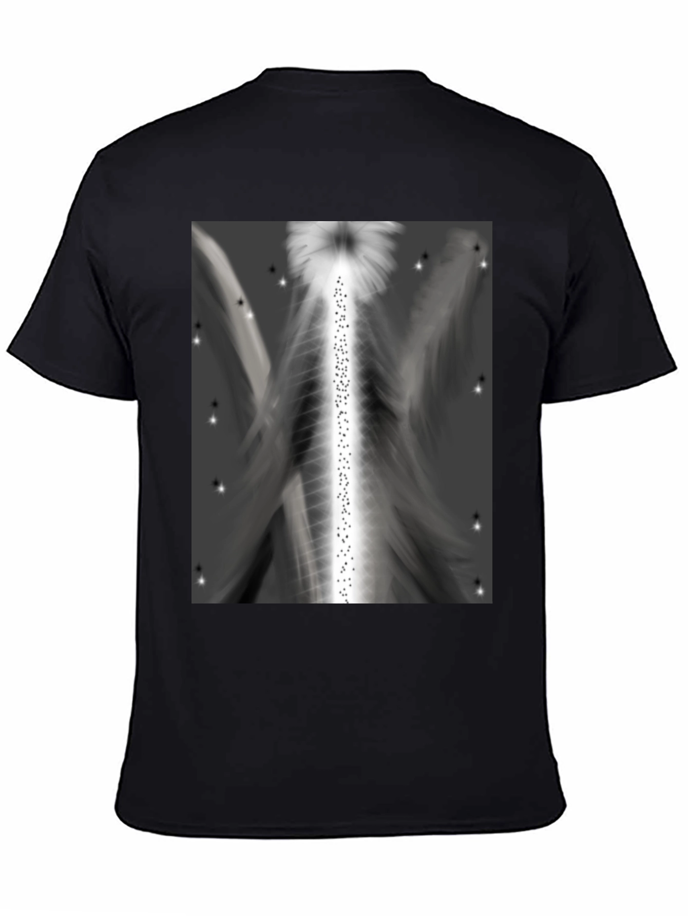 Abstract Angel Wings Graphic T-Shirt