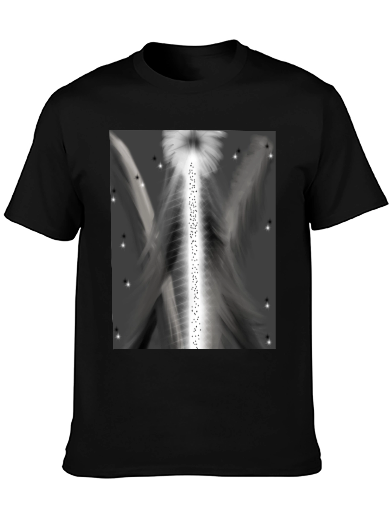 Abstract Angel Wings Graphic T-Shirt