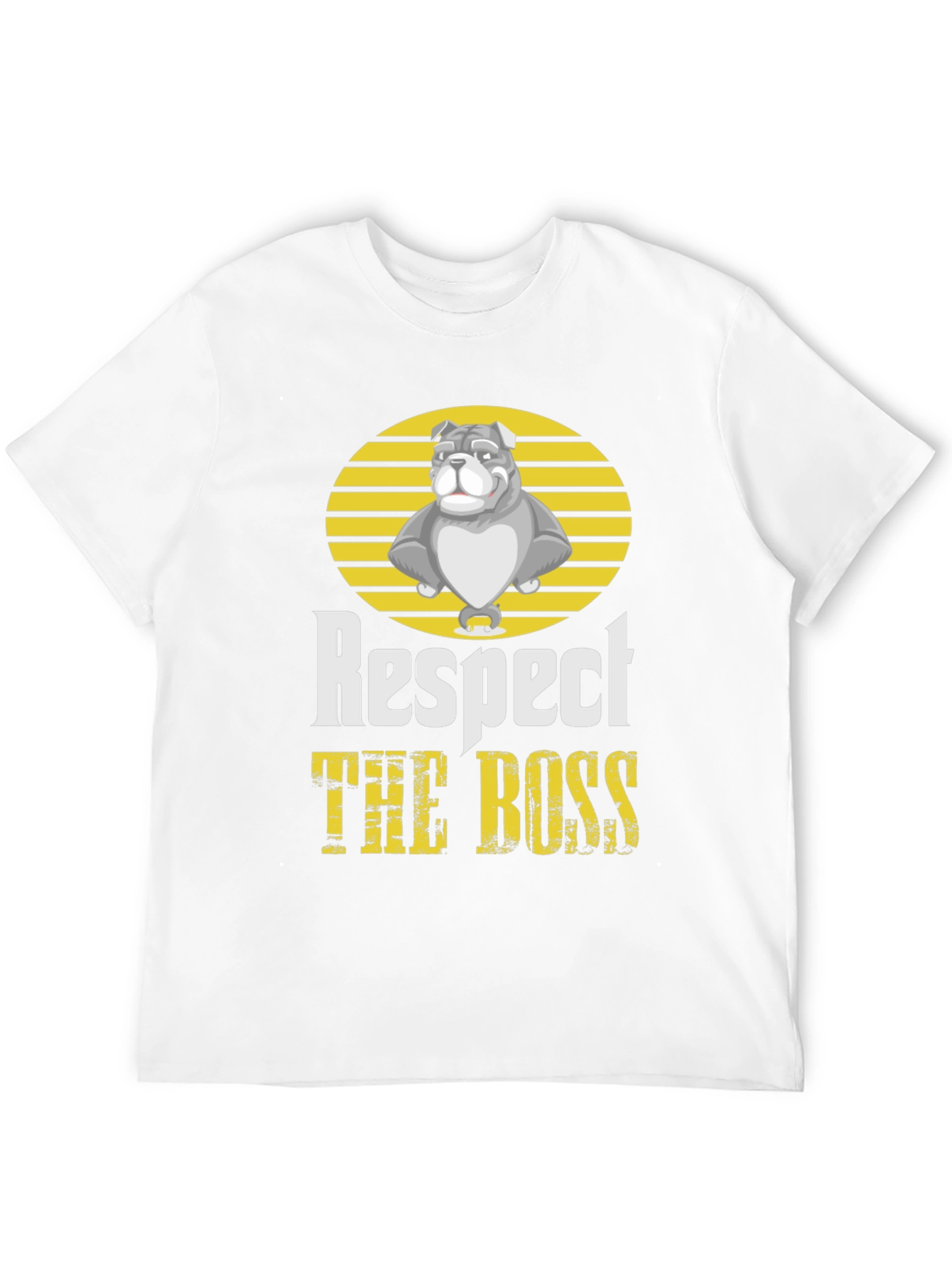 Respect the Boss Bulldog Graphic T-Shirt