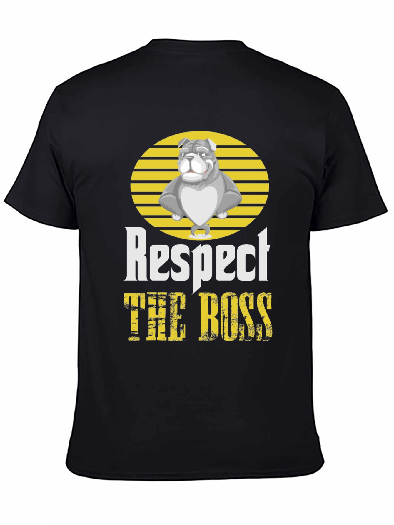 Respect the Boss Bulldog Graphic T-Shirt