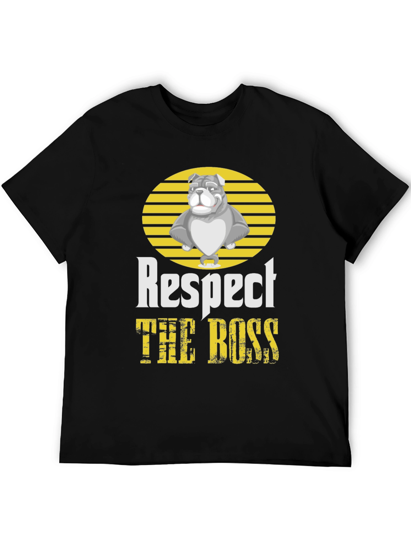 Respect the Boss Bulldog Graphic T-Shirt