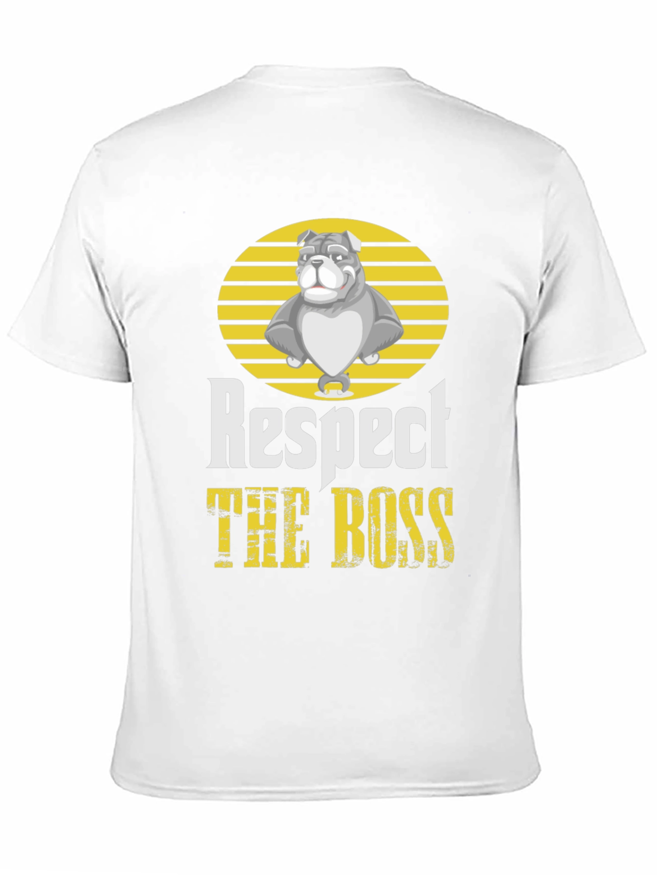 Respect the Boss Bulldog Graphic T-Shirt