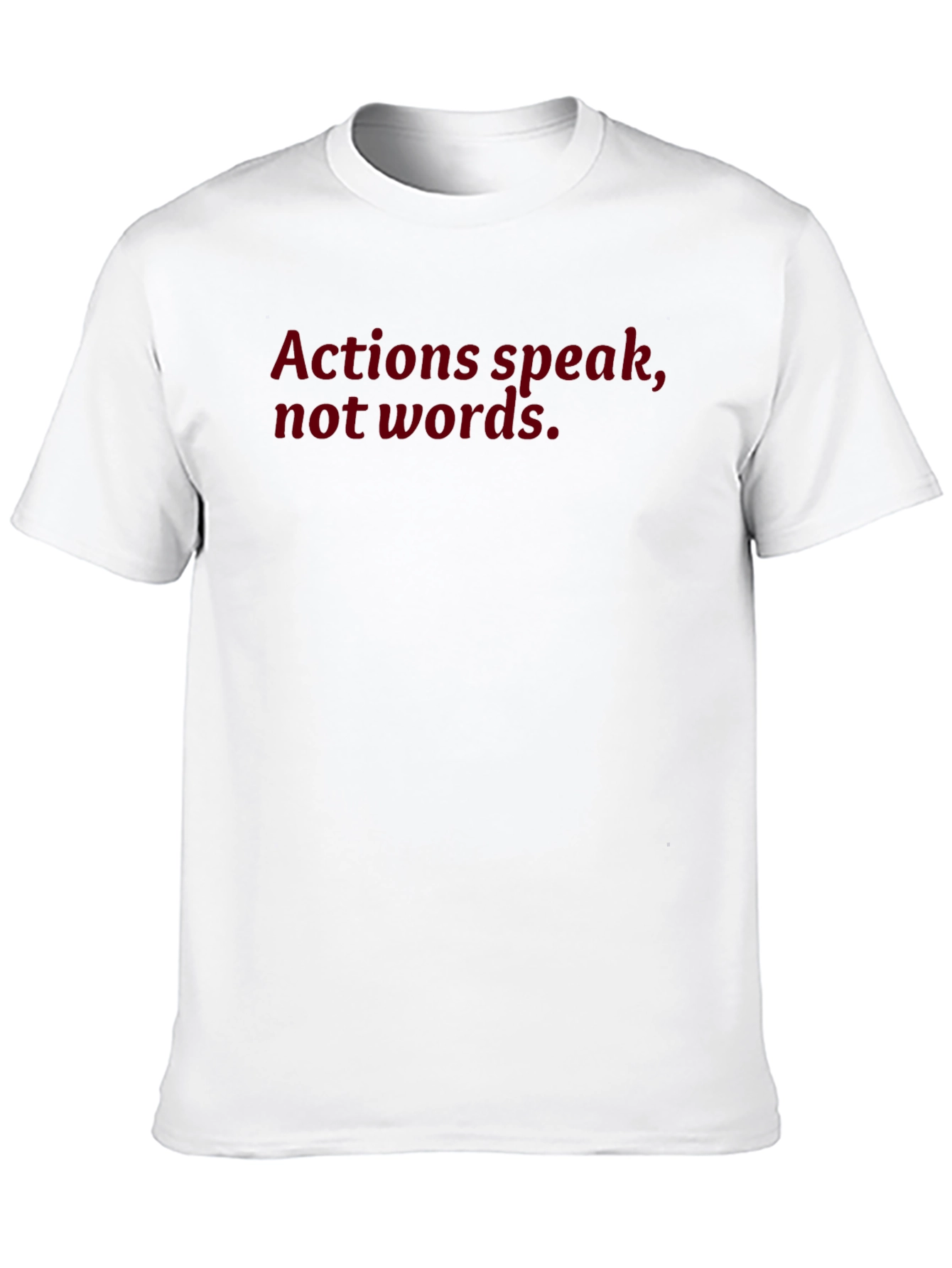 Actions Speak Black Tee - Motivational T-Shirt