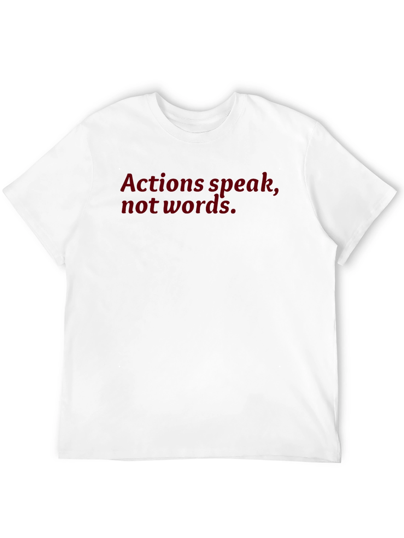 Actions Speak Black Tee - Motivational T-Shirt