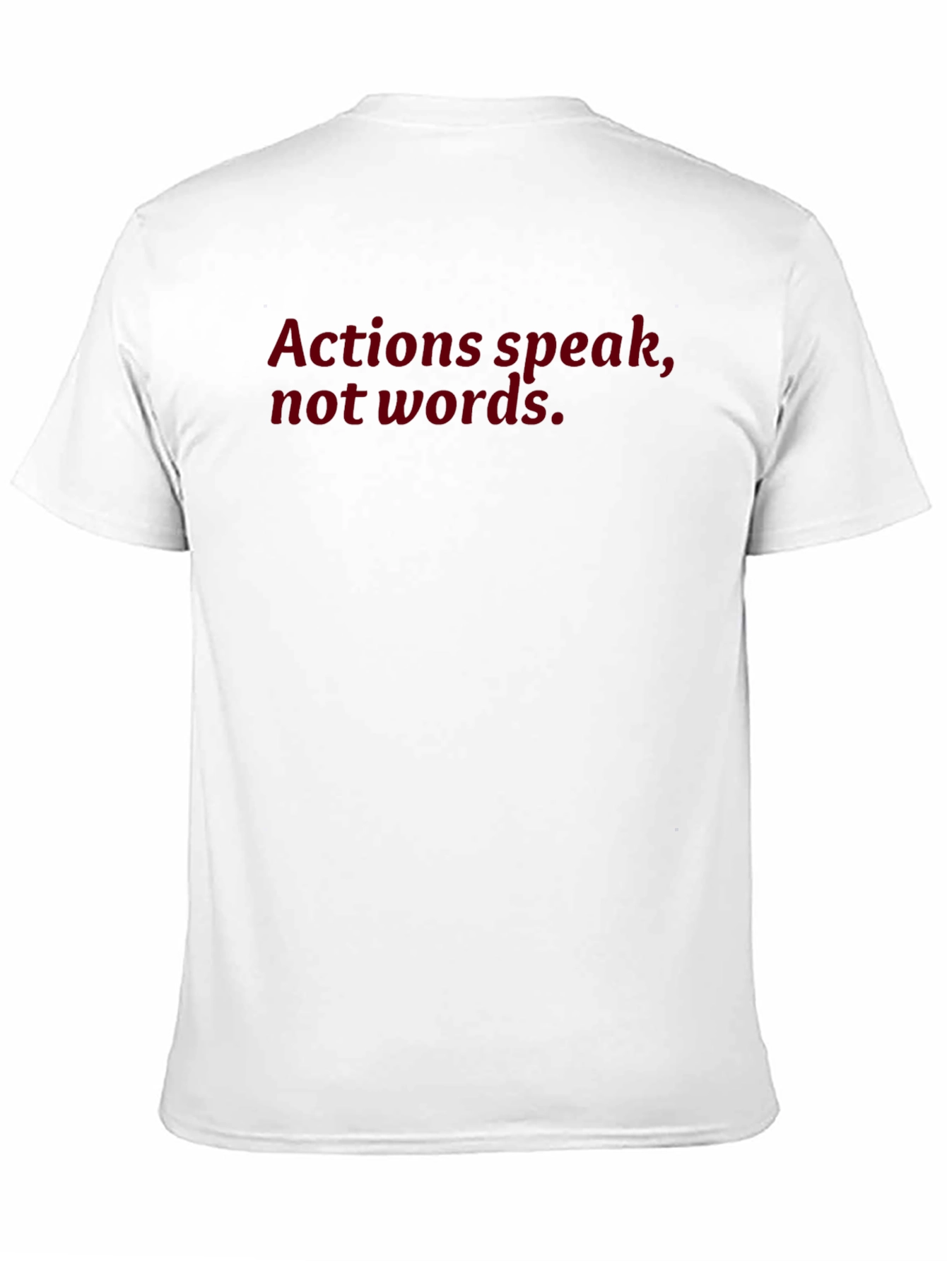 Actions Speak Black Tee - Motivational T-Shirt