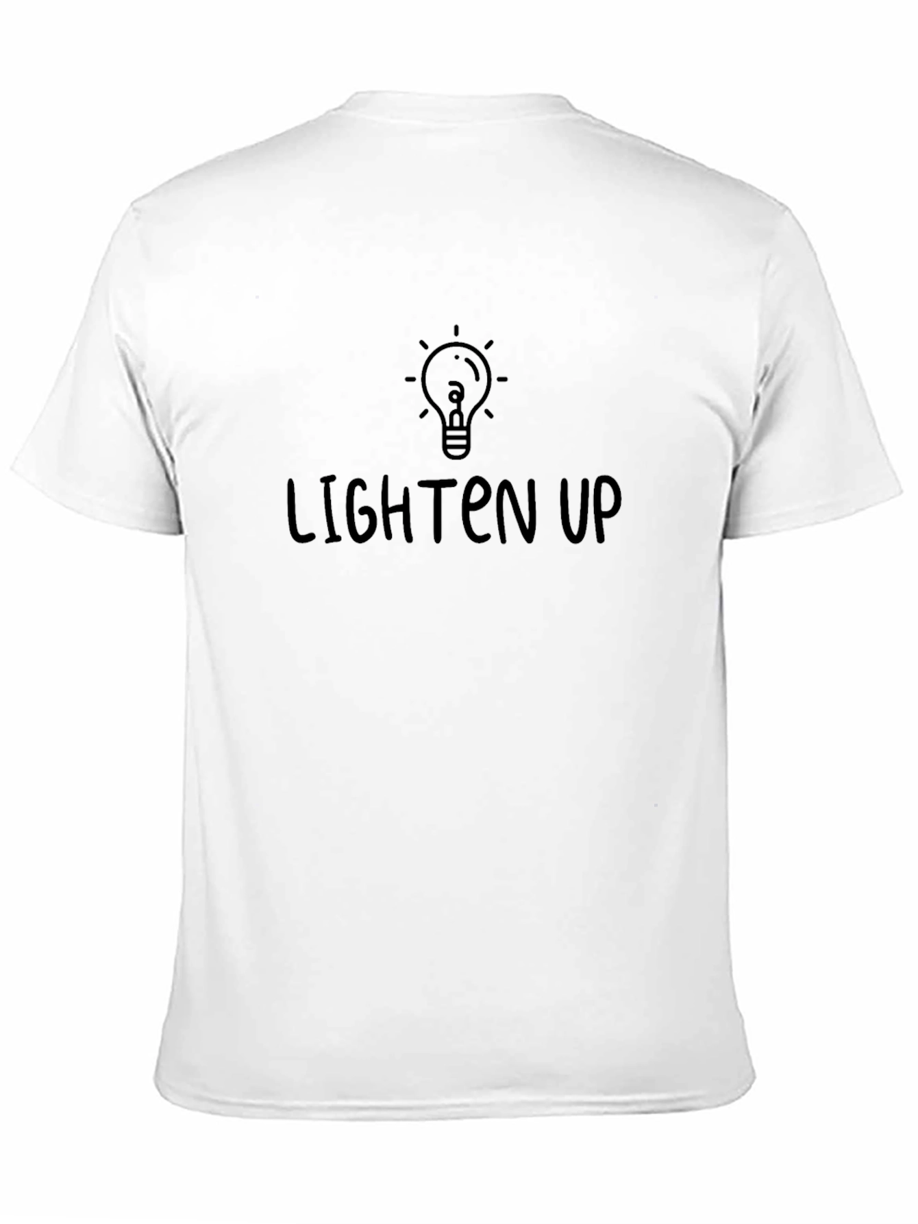 Lighten Up Black Graphic Tee