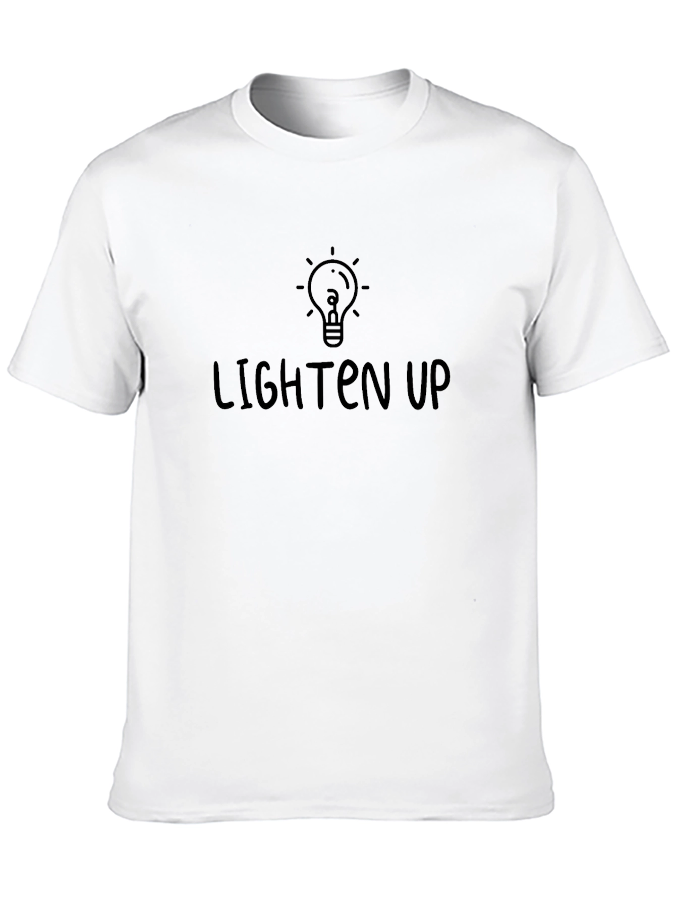 Lighten Up Black Graphic Tee