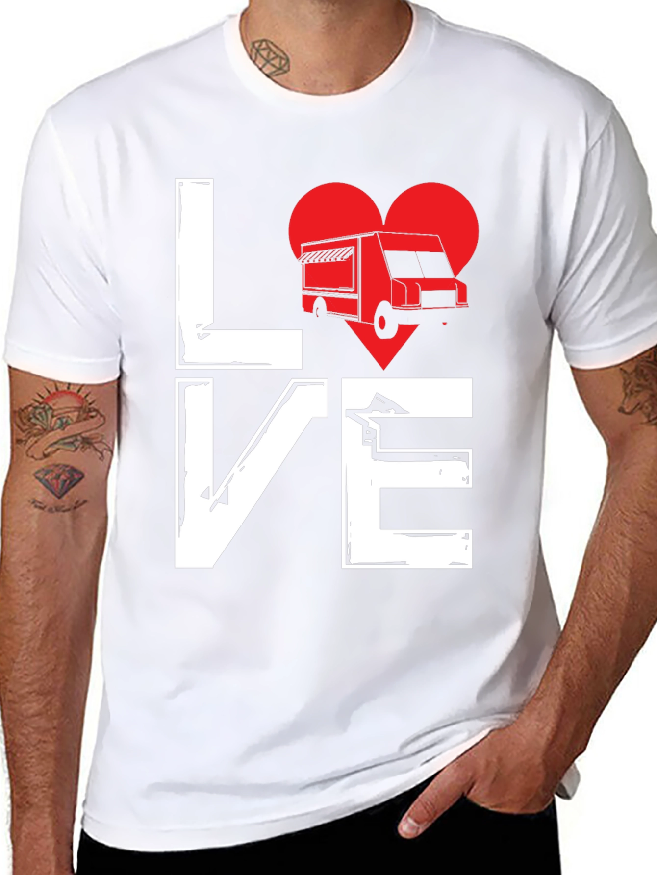 Love Food Truck T-Shirt - Unique Graphic Tee