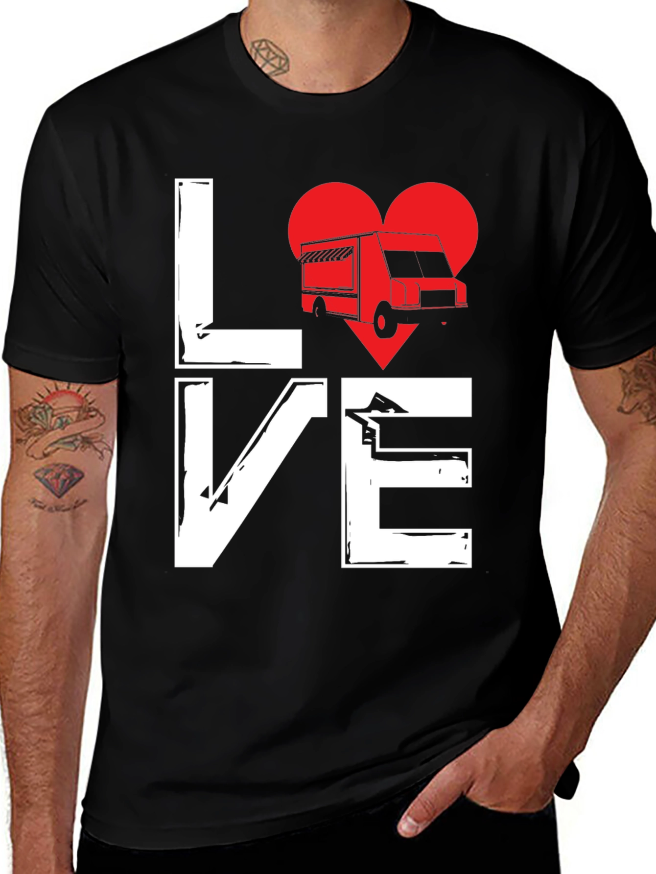 Love Food Truck T-Shirt - Unique Graphic Tee